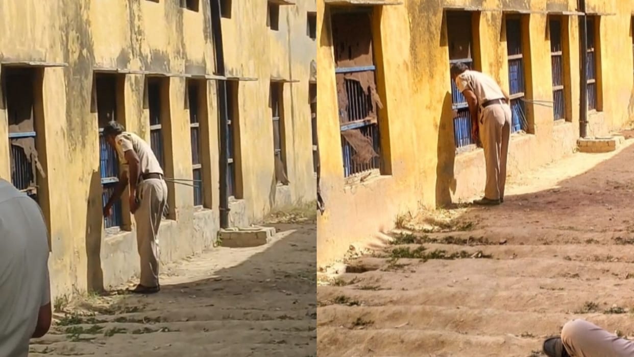 Haryana: Policeman delivered the slip to the examination center in Rohtak, video goes viral