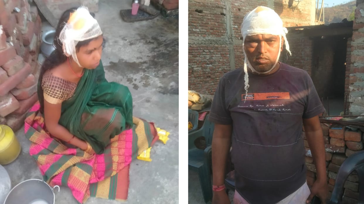 The miscreants beat up the family members when they refused to stop abusing