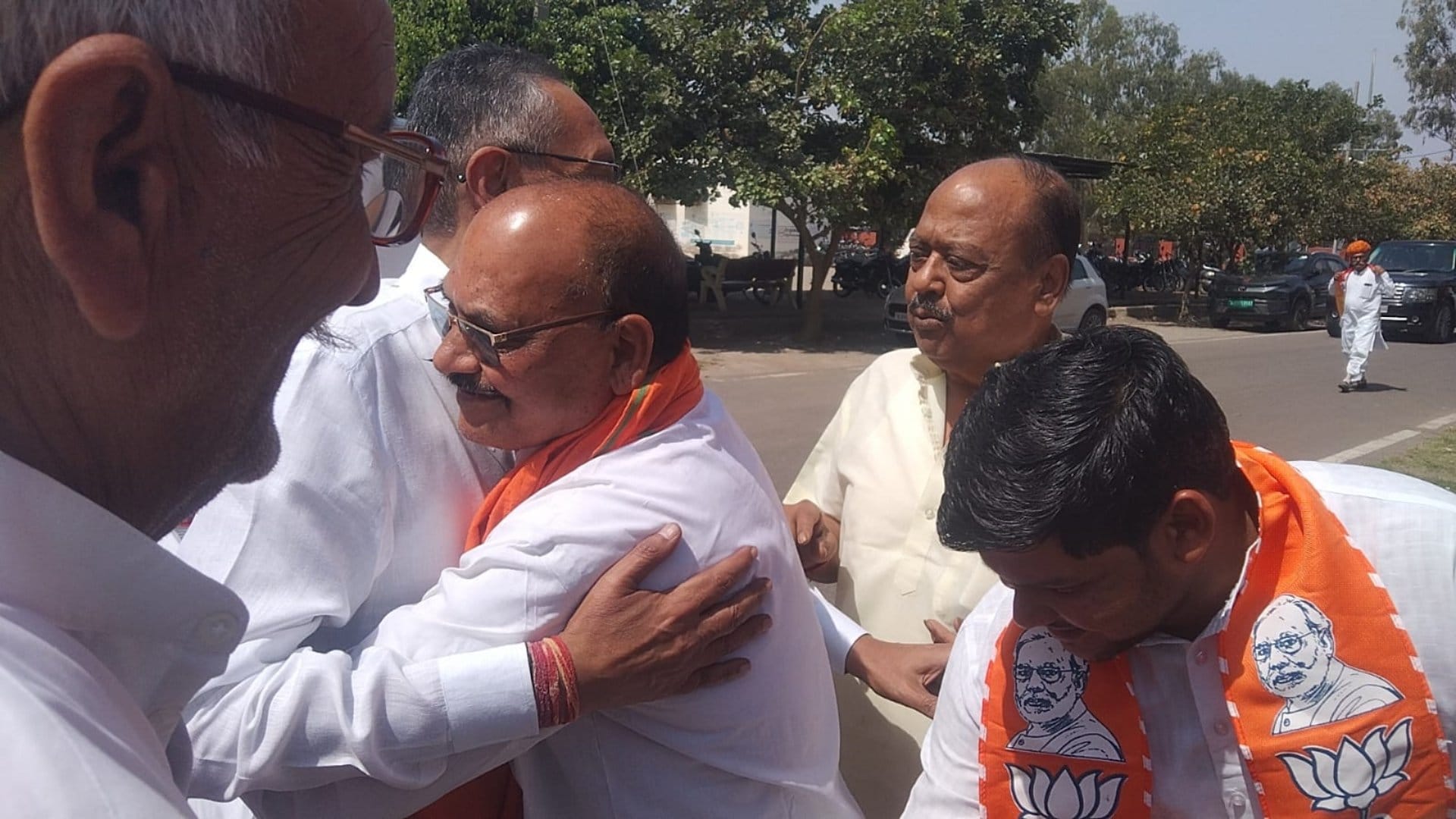 Bharatpur Lok Sabha: BJP-Congress candidates filed nominations, BJP MLA stopped from entering nomination room
