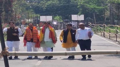 BJP candidate Ajay Bhatt filed nomination in rudrapur