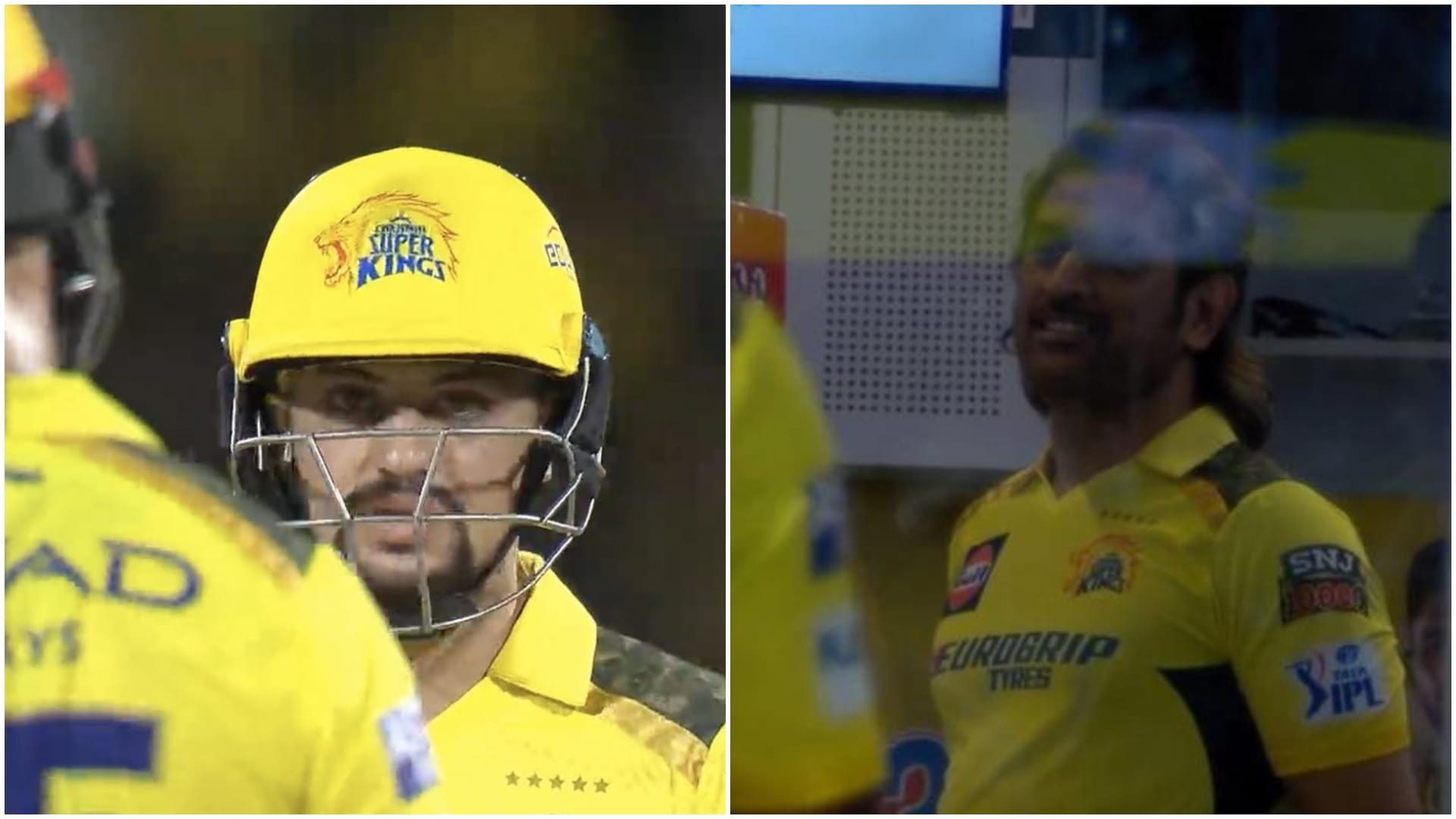 VIDEO: UP Sameer Rizvi hit 2 sixes in an over of Rashid Khan, Dhoni reaction on Sameer six IPL 2024 CSK vs GT