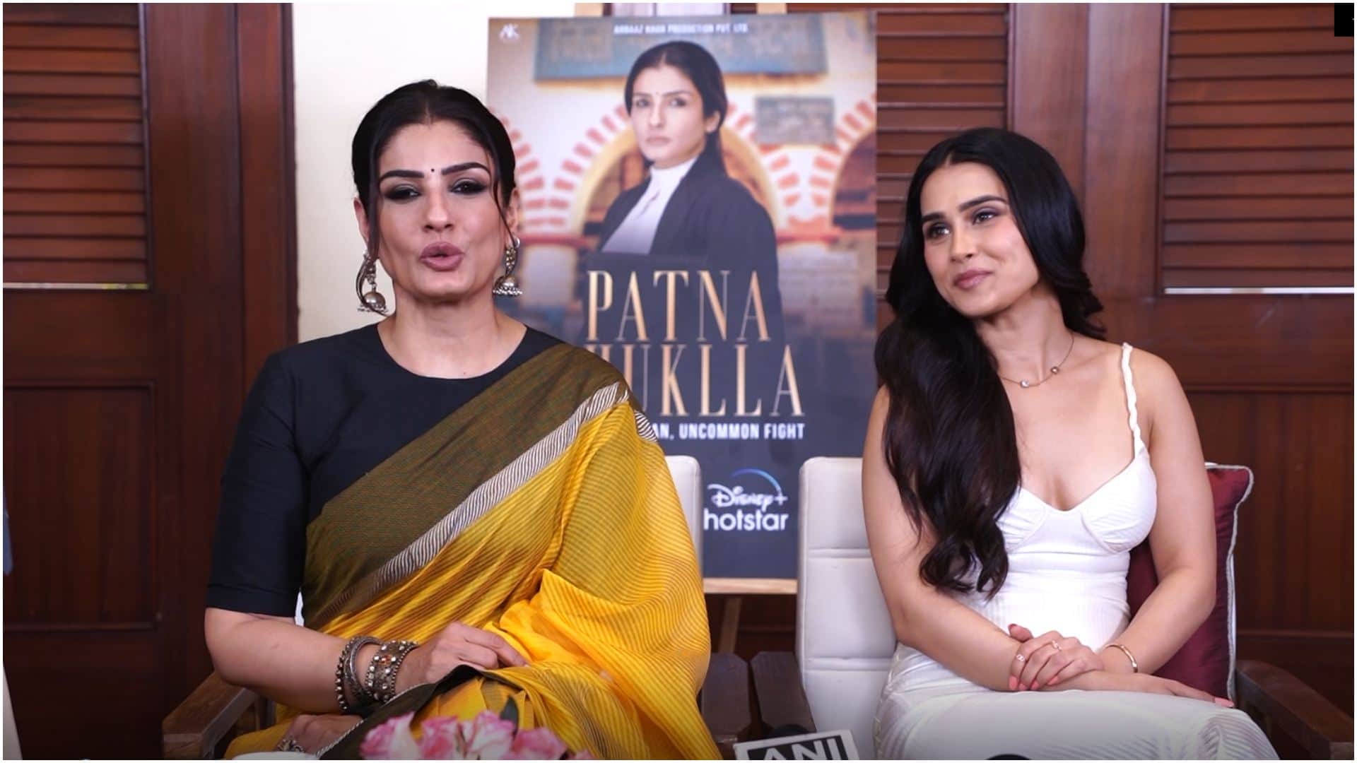 Raveena Tandon Anushka Kaushik Interview For Patna Shuklla Film Produced By Arbaaz Khan disney plus hotstar