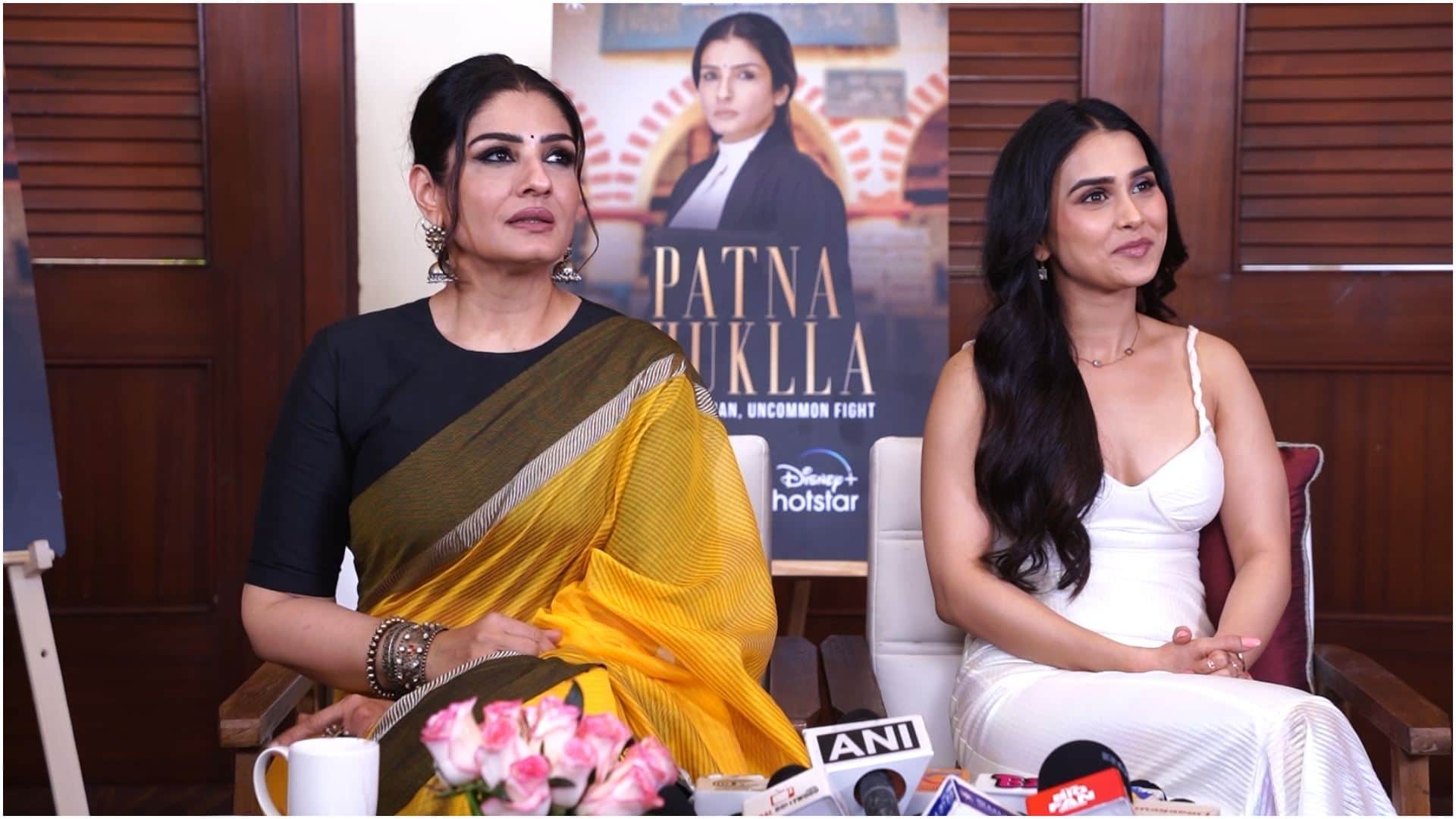 Raveena Tandon Anushka Kaushik Interview For Patna Shuklla Film Produced By Arbaaz Khan disney plus hotstar