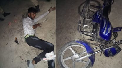 Bhadohi Police Encounter: बैंक मित्र से तीन लाख की लूट करने वाला आरोपी गिरफ्तार, पुलिस मुठभेड़ में हुआ घायल Bhadohi police encounter accused arrested in loot case