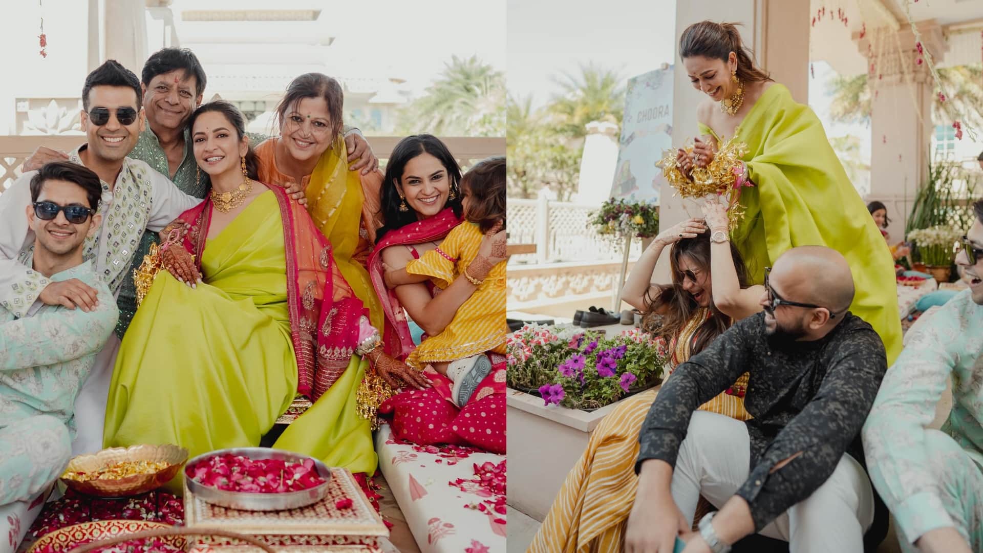kriti kharbanda pulkit samrat wedding photos chooda ceremony photos of kriti