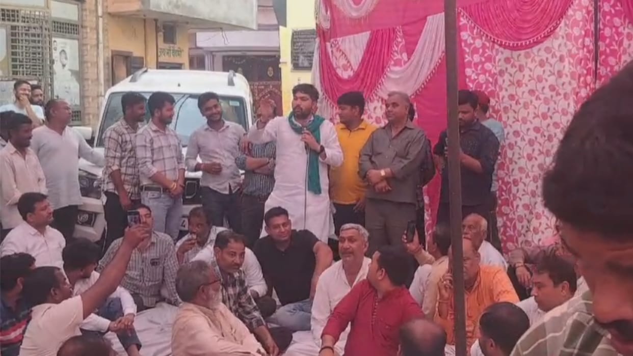 Election 2024: Protest starts against BJP in Sardhana before Lok Sabha elections