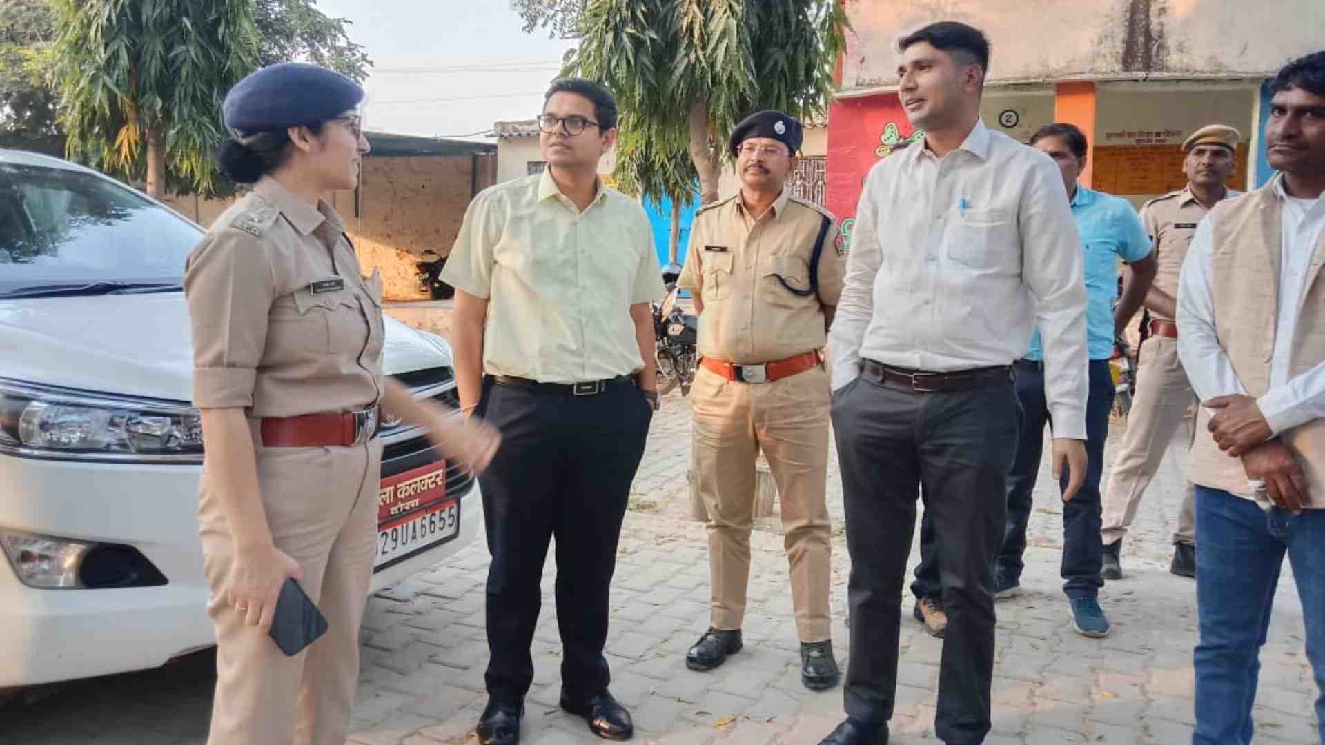 निरीक्षण करने पहुंची टीम।