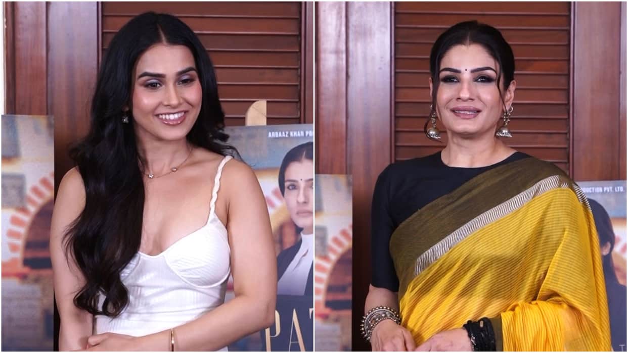 Raveena Tandon Anushka Kaushik Interview For Patna Shuklla Film Produced By Arbaaz Khan disney plus hotstar