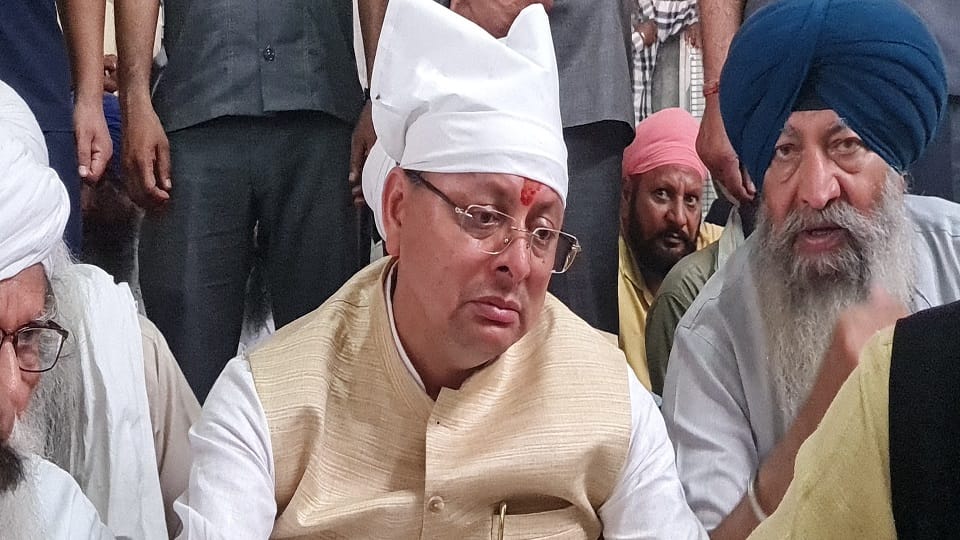 CM Pushkar Singh Dhami of Uttarakhand cried over Baba Tarsem Singh murder in nanakmatta