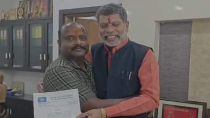 आरपीआई प्रदेश प्रभारी ने की बीजेपी प्रदेश अध्यक्ष सिंहदेव से मुलाकात