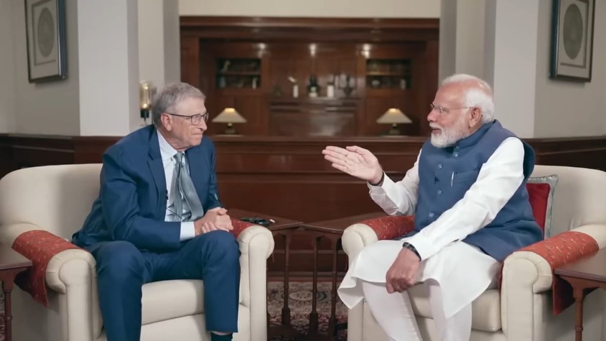 PM Modi Bill Gates Conversation on Technology Education Health