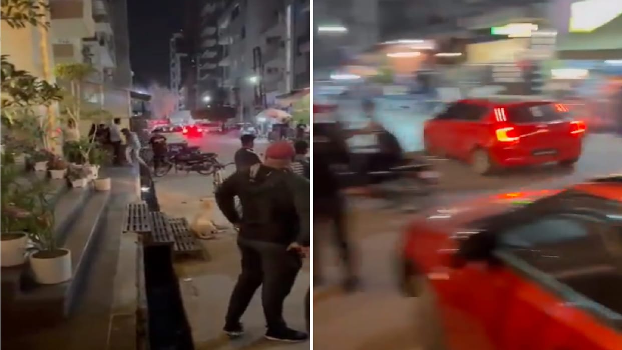Stone pelting and firing among students of private university two arrested