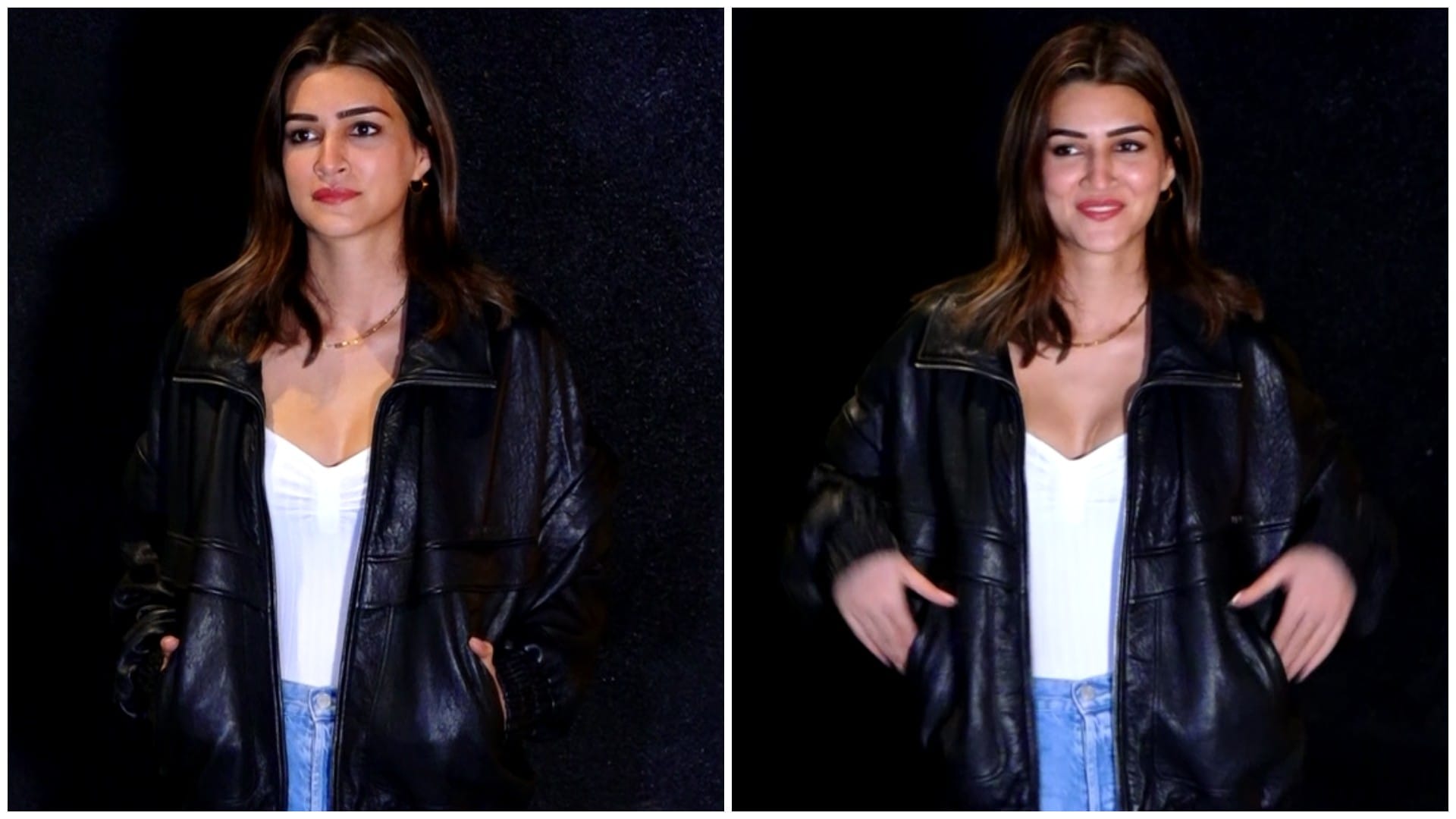 Kriti Sanon With Father and Sister Nupur Sanon at Special Screening Of Tabu Kareena Kapoor Khan Starrer Crew