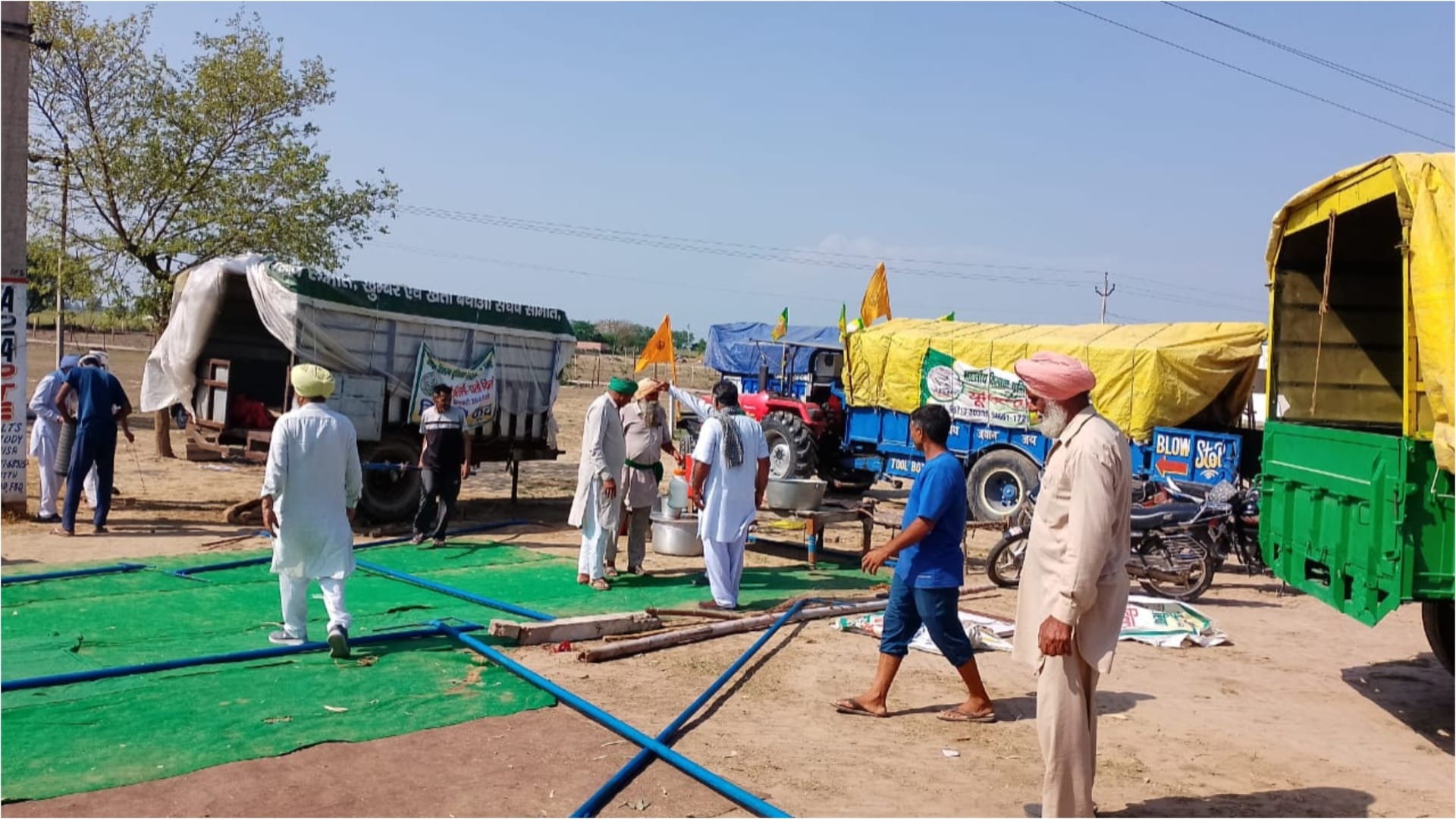 Fatehabad: Farmers remove protest near village Ayalki after 47 days