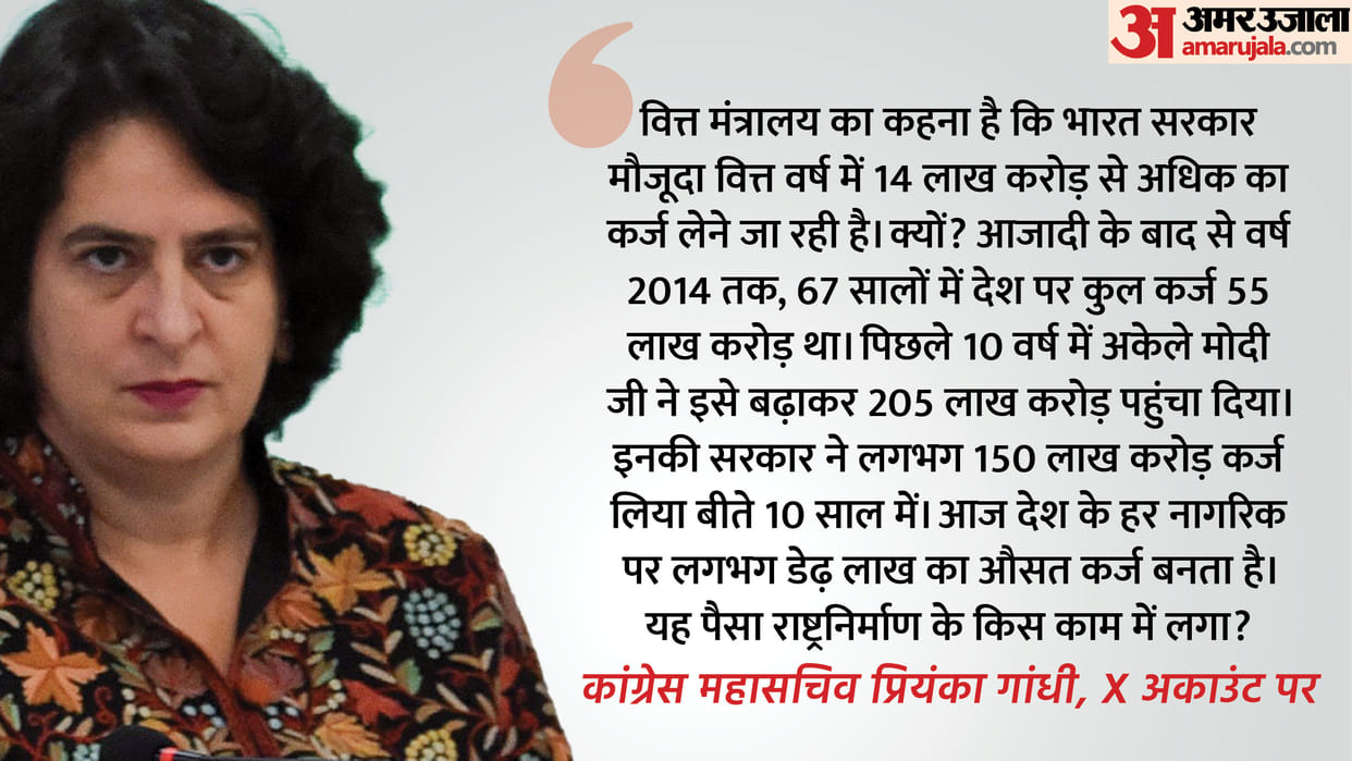 LS Polls 2024: Priyanka Gandhi told how every citizen of the country has debt of Rs 1.5 lakh?