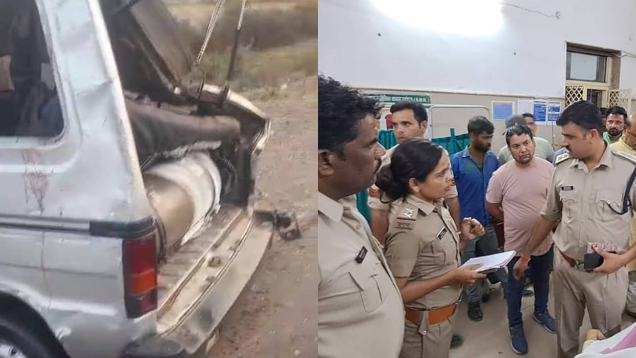 Road Accident Car of Jain family of Bhopal overturned near Sarkhadi village in Damoh husband wife died
