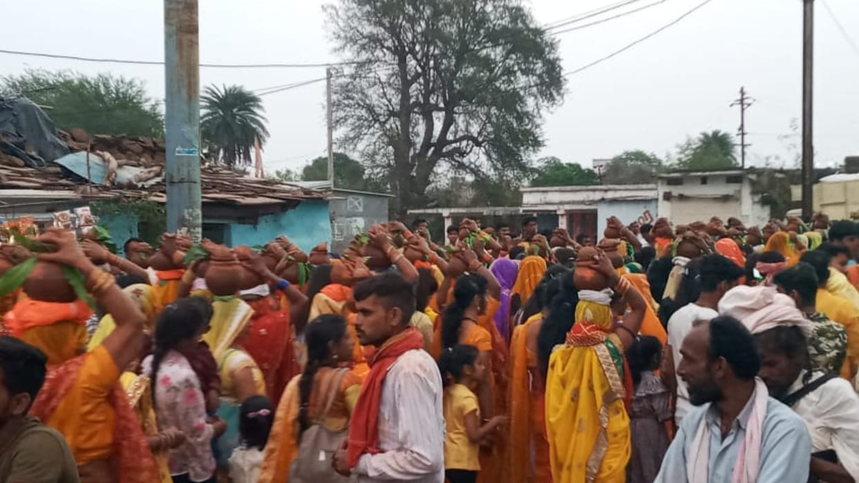 Grand voyage taken out by Sen Samaj in sagar