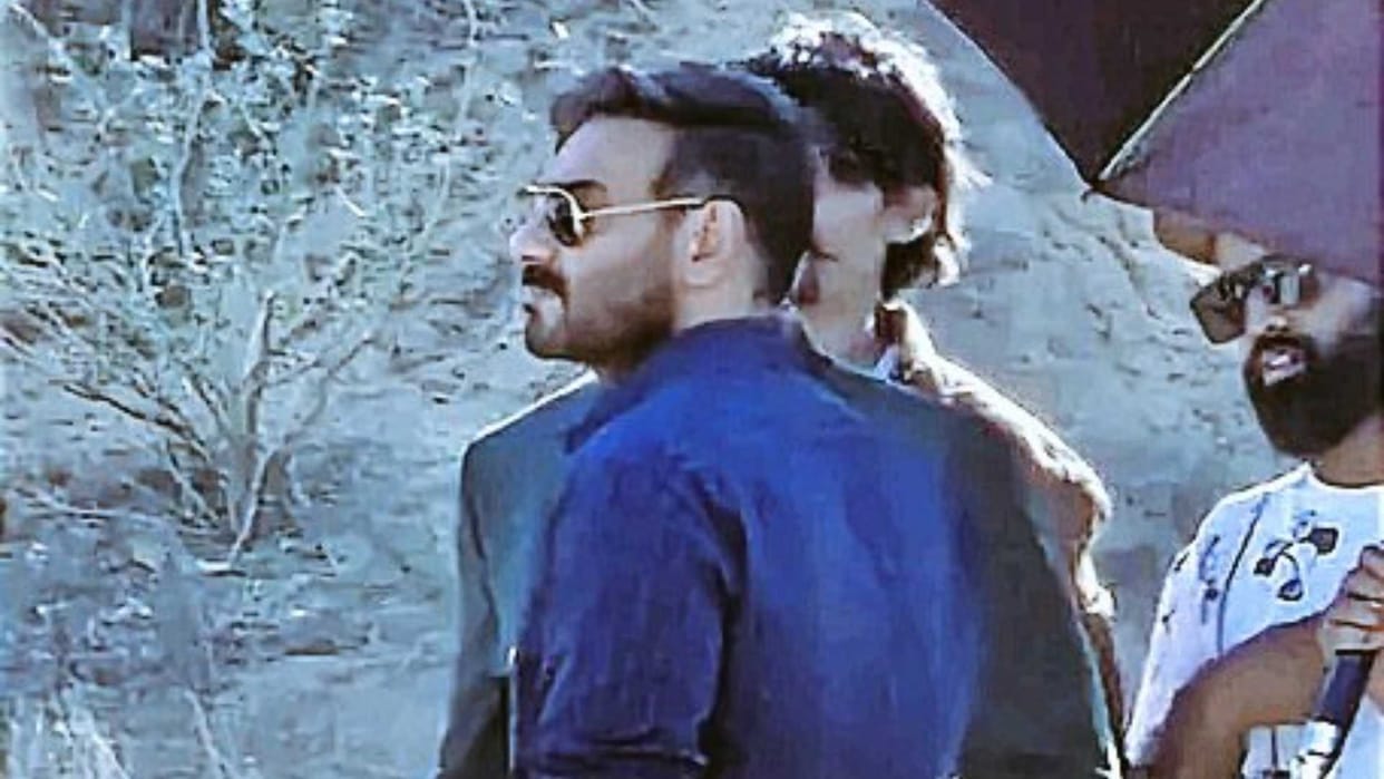 Ajay Devgn in Jodhpur Rajasthan for shoot of Raid 2 pictures from set went viral fans excited