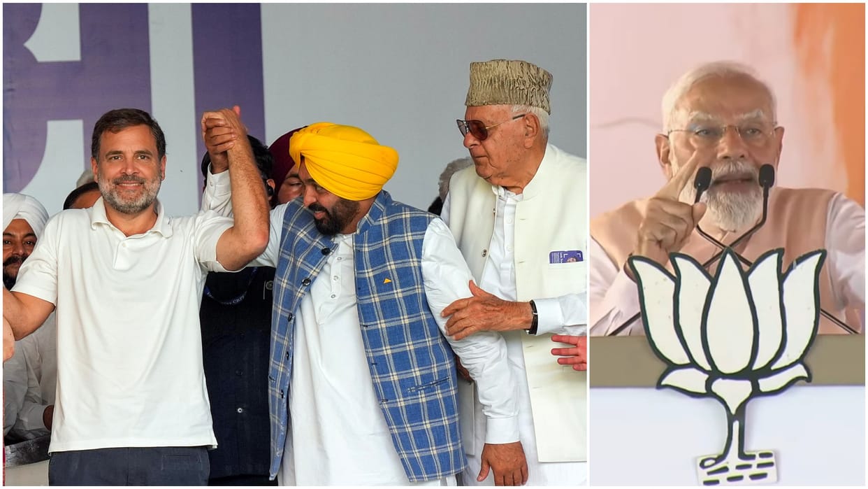 Delhi Ramlila Maidan INDI Alliance Rally targets Corruption allegation PM Narendra Modi attacks from Meerut ne