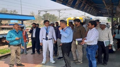 DRM inspected the track from Junction to Mendu Railway Station.