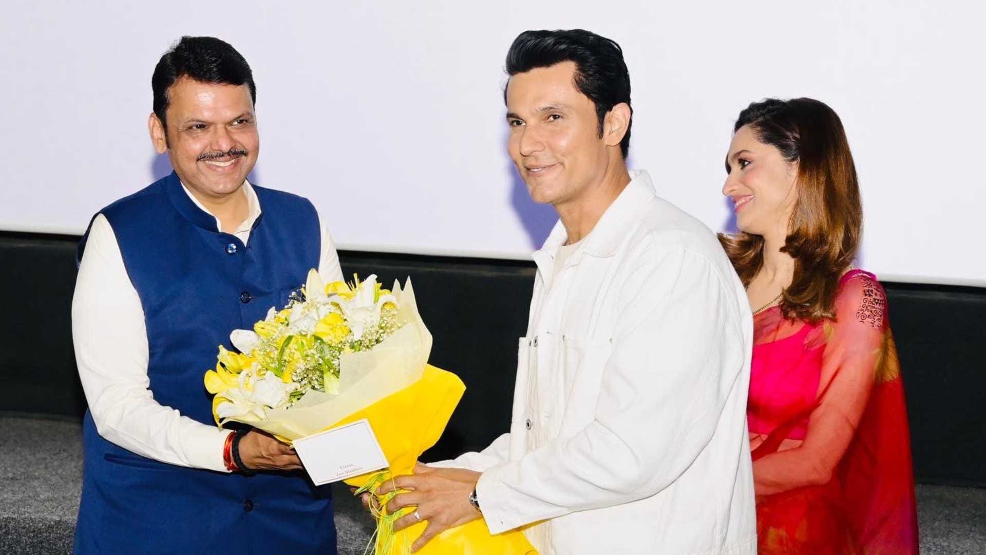 Randeep Hooda wrote thanking note for Deputy CM of Maharashtra for attending swatantra veer savarkar screening