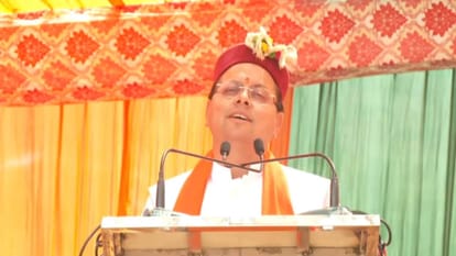 Uttarakhand Lok Sabha Elections 2024 CM Dhami held a public meeting in Sahiya Dehradun
