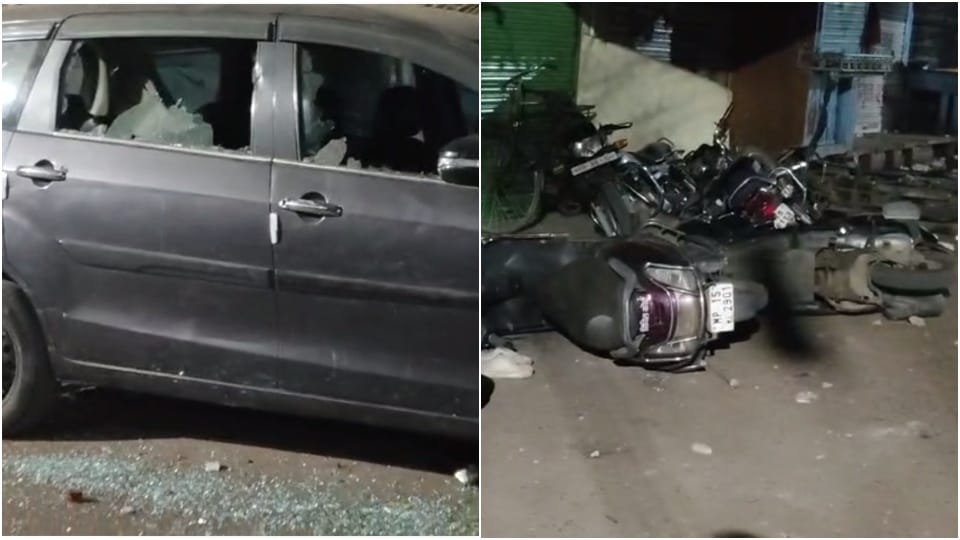 Sagar News: Stone pelting after dispute between two parties over playing religious song