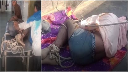 father-in-law was tied with a rope to the son-in-law house in etah up news