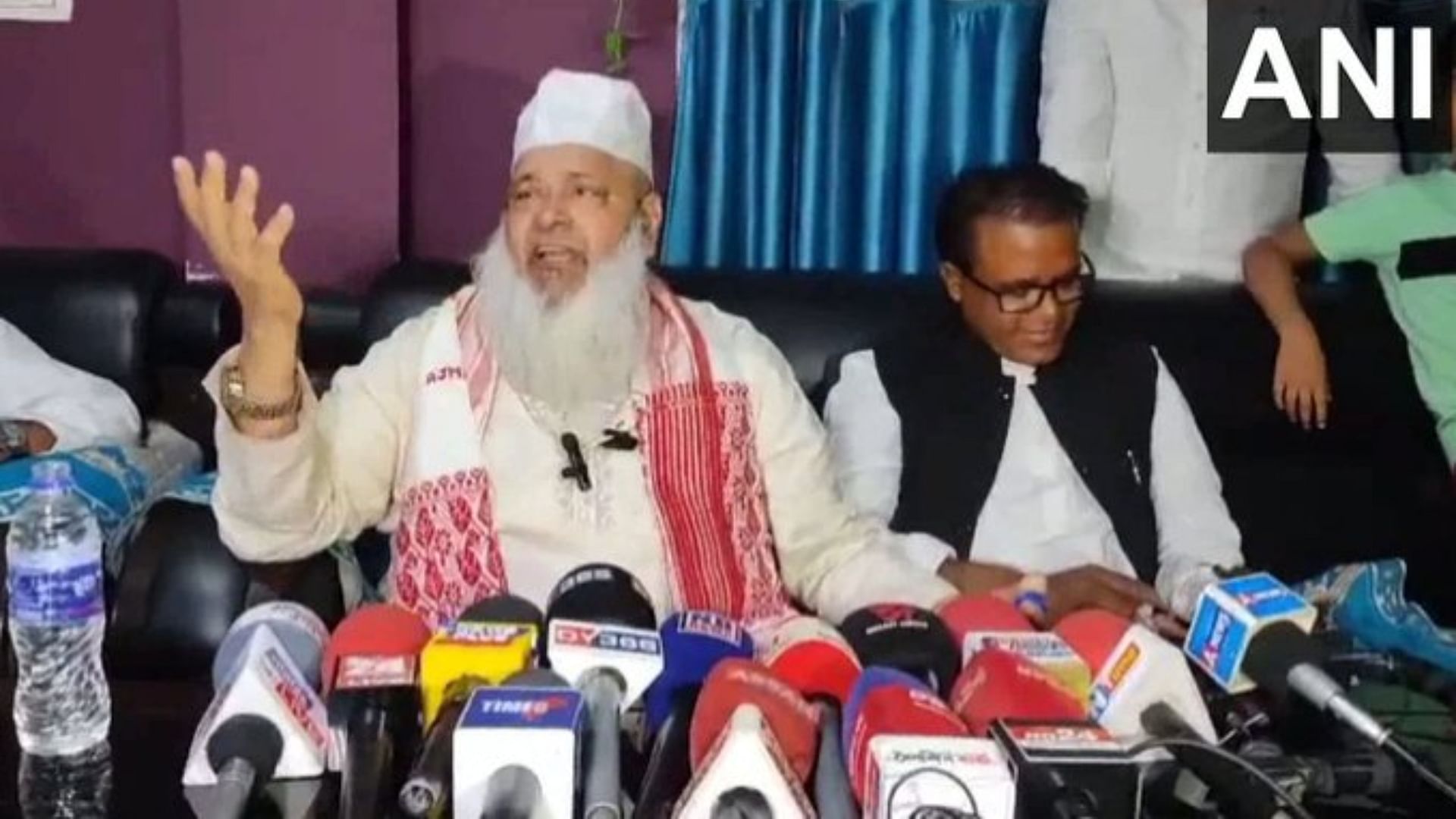 Assam Chief Minister Himanta Biswa Sarma Aiudf Chief Badruddin Ajmal ...