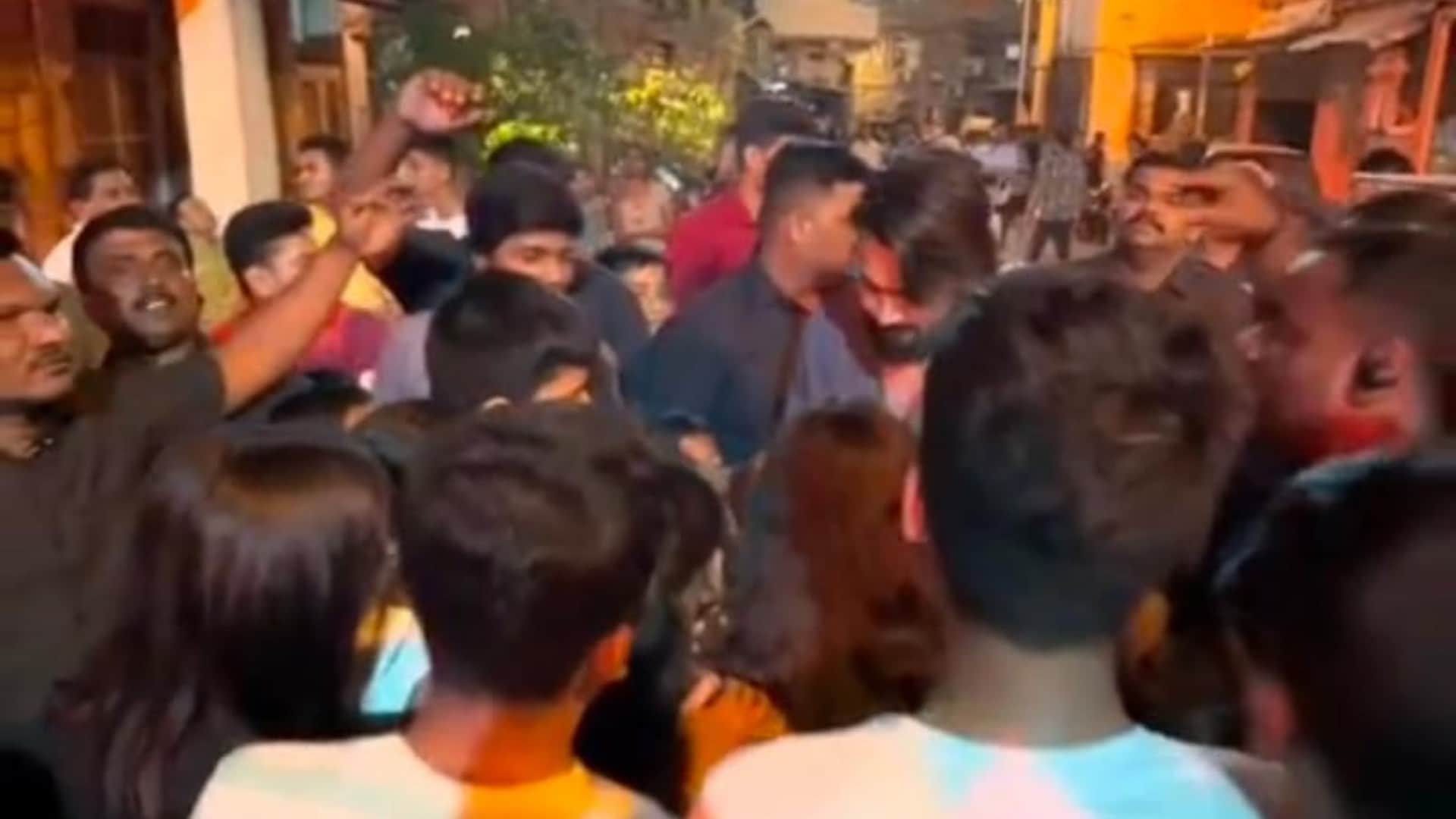 Bhuvan Bam mobbed on sets of Taaza Khabar season 2 fans were eager to capture a moment with youtuber