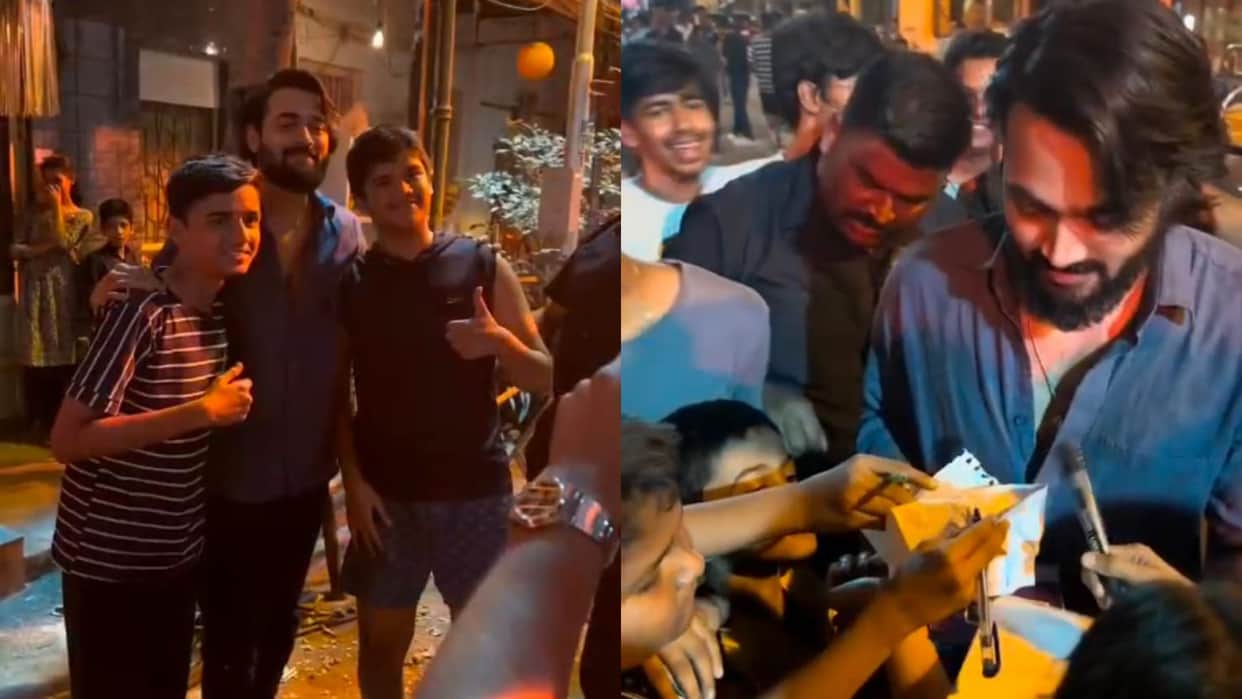 Bhuvan Bam mobbed on sets of Taaza Khabar season 2 fans were eager to capture a moment with youtuber