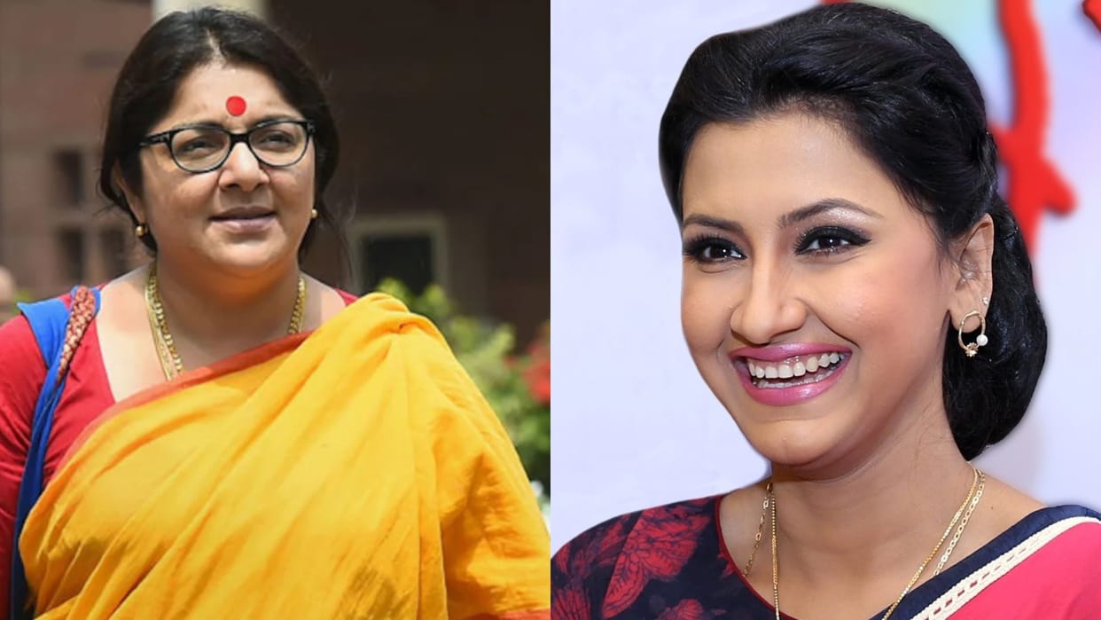 Election Special BJP-TMC clash in Hooghly Rachana banerjee locket Chatterjee Hooghly lok sabha Seat West Benga