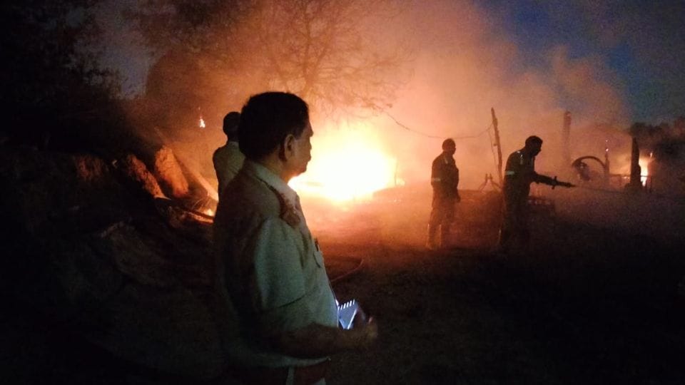 Fire breaks out in two farm huts in Ghaziabad