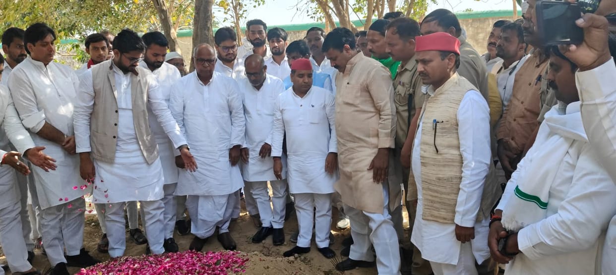 SP leader Dharmendra Yadav visit Mukhtar Ansari house to express condolences