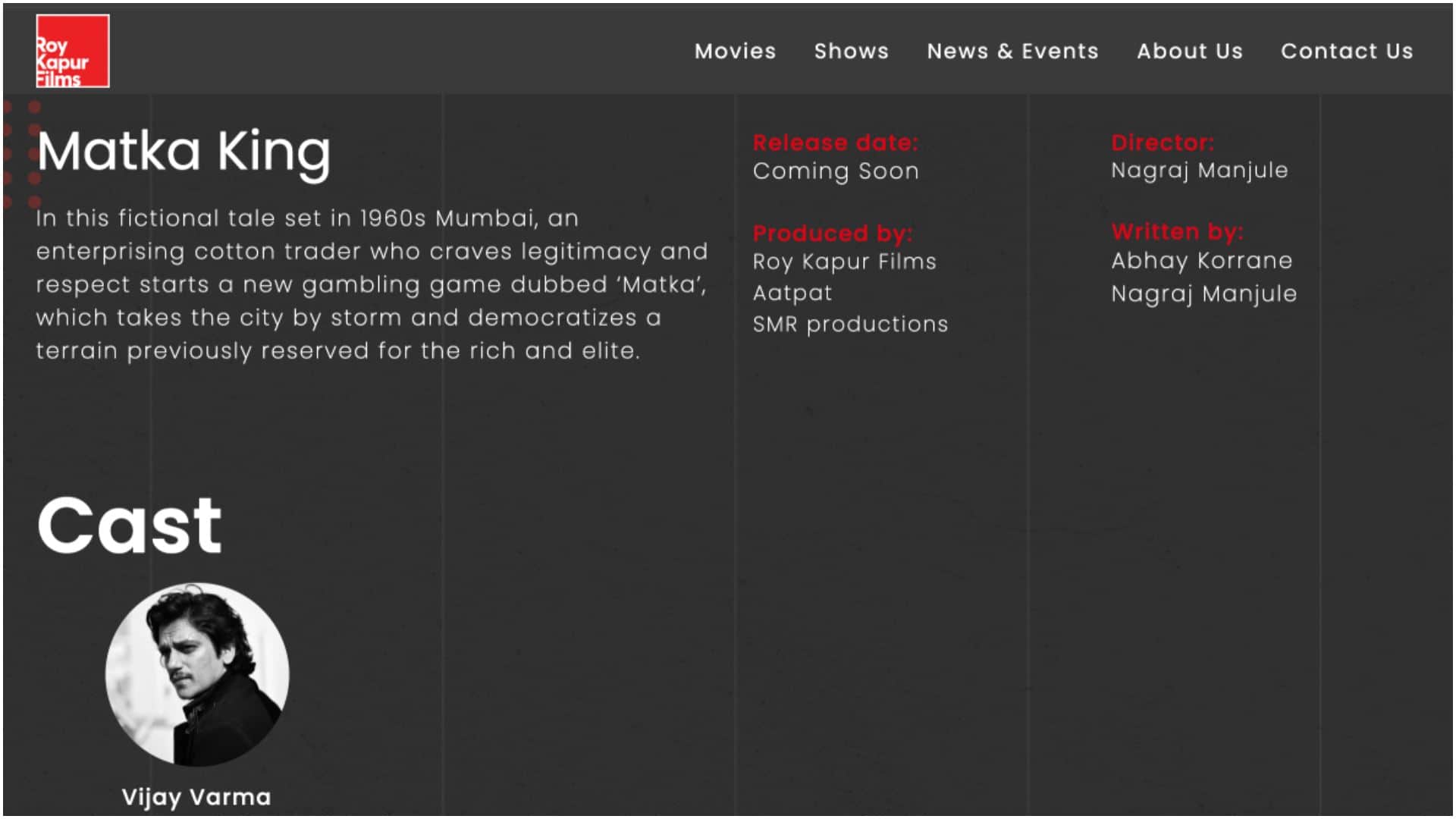Amazon Prime Video Series Matka King in controversy after female actors get casting call to meet in person