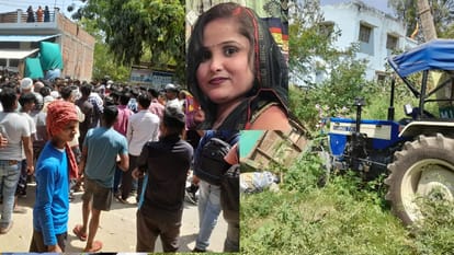 teacher died in accident of tractor collision people blocked road in varanasi