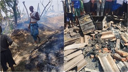 Bihar: Fire broke out in house of a disabled laborer in Gopalganj, two innocent children burnt to death