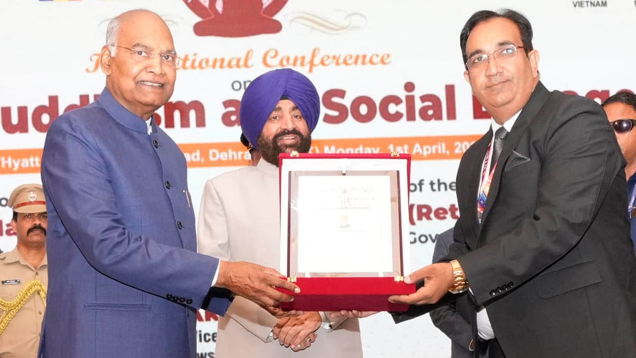 Former President Ramnath Kovind reached Dehradun took part in  International Conference on Buddhism