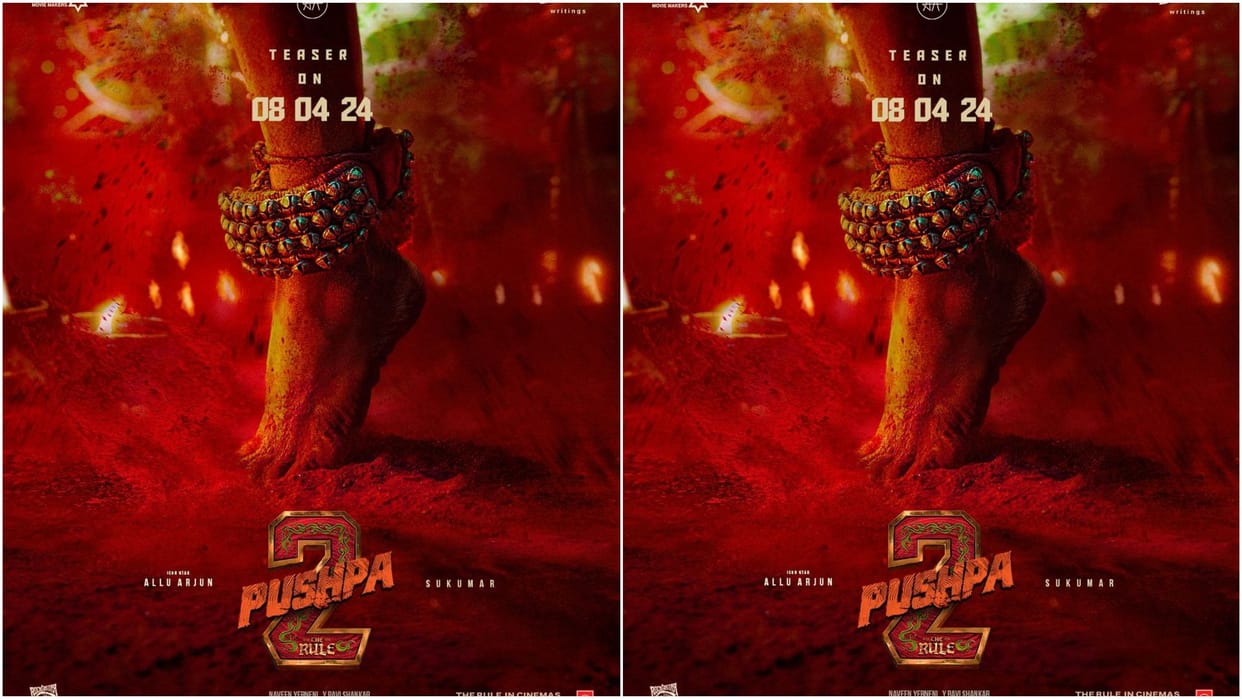 Allu Arjun starrer Pushpa 2 Teaser Date Out on 8 April 2024