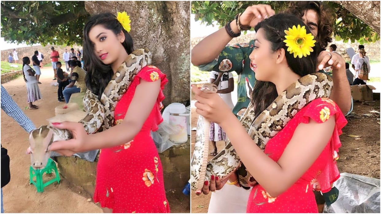 Bigg Boss ex contestant Digangana Suryavanshi python choked while doing upcoming film shooting
