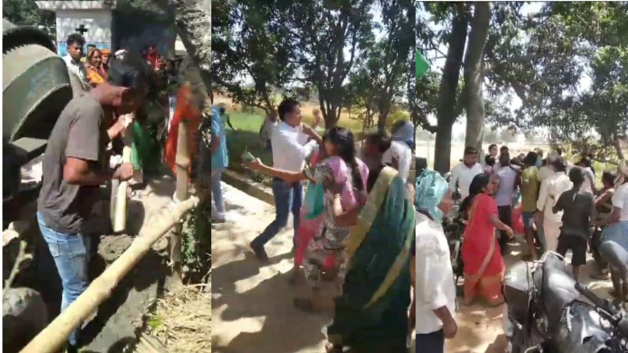 Police FIR in Video viral of fight in two parties at azamgarh