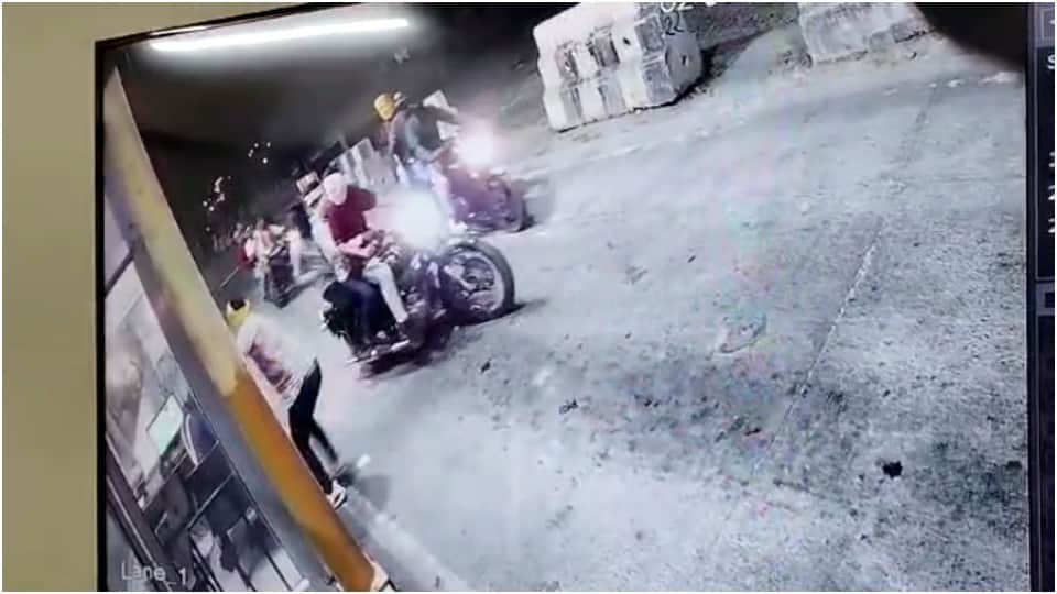 सीसीटीवी फुटेज में कैद बदमाश।