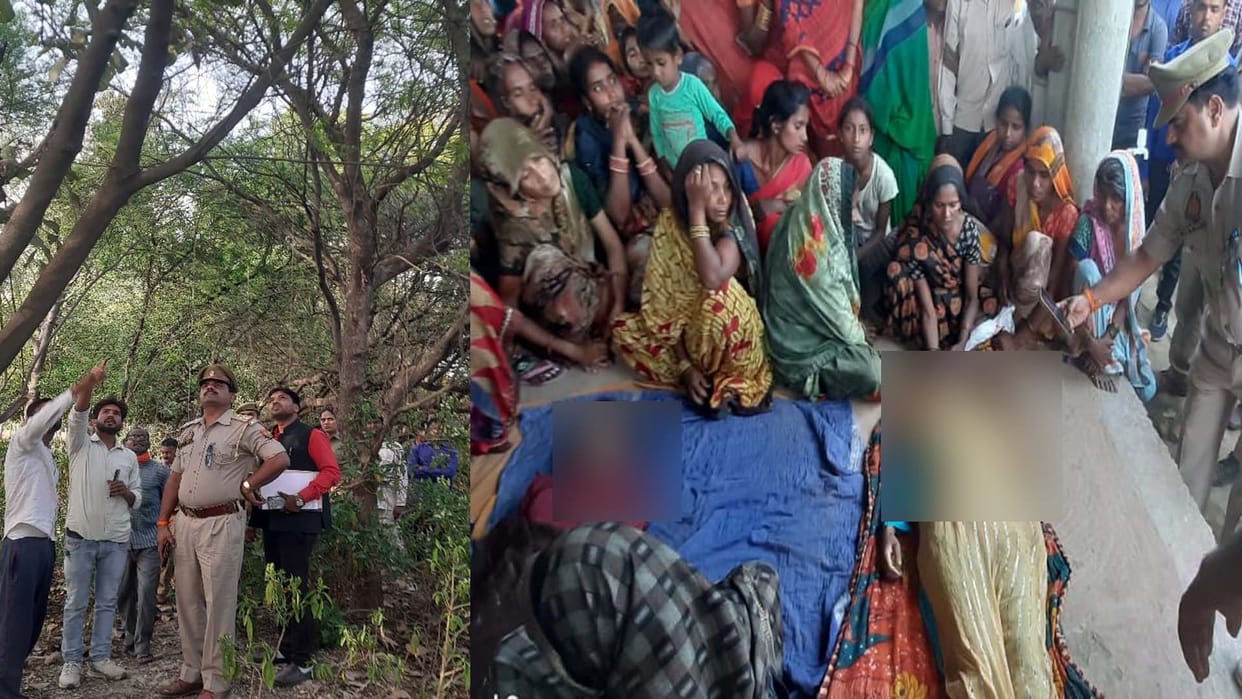 Hardoi: Bodies of two teenage girls found hanging from a tree in the garden