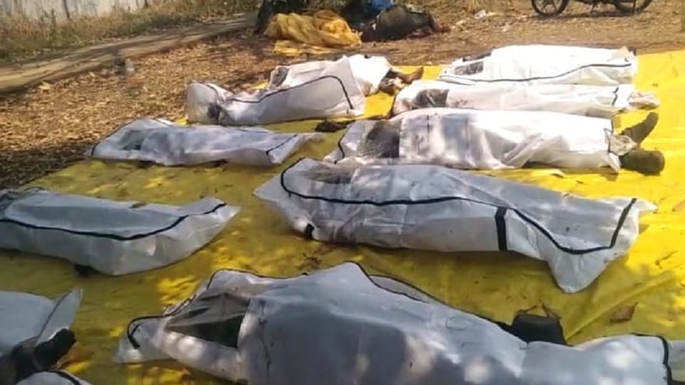Naxalite encounter Bodies of 13 Maoists recovered in the encounter between security forces and Naxalites