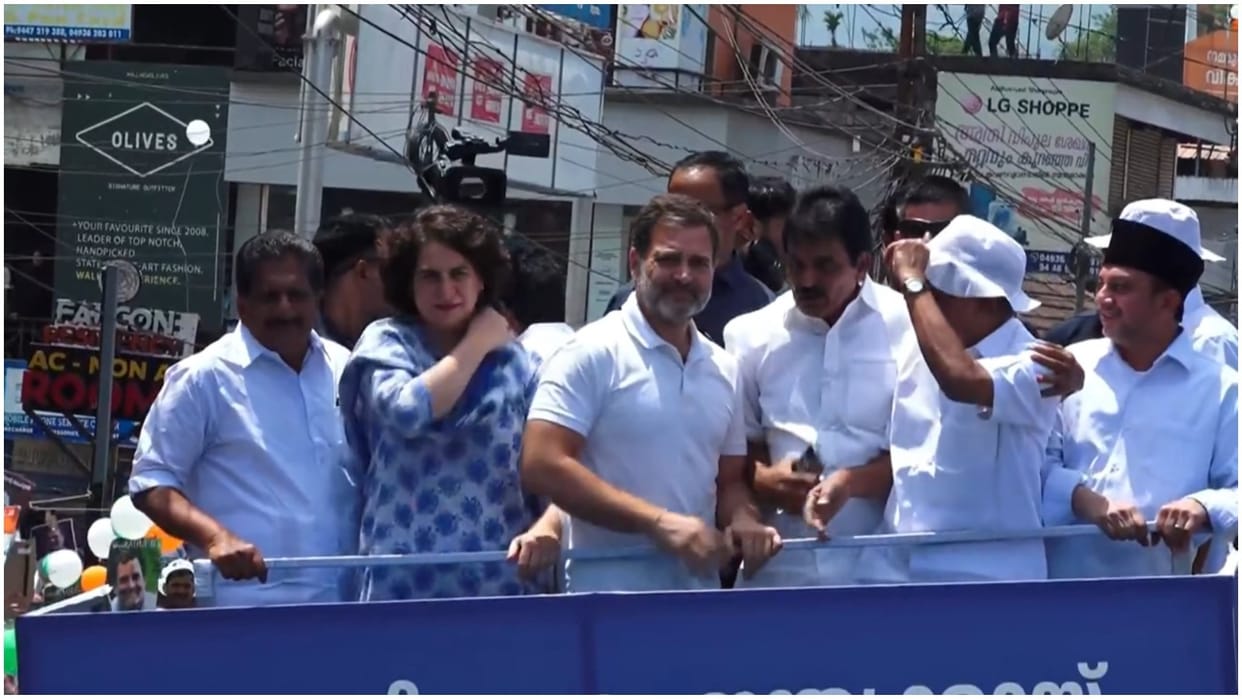 Rahul Gandhi nomination wayanad lok sabha polls road show news in hindi