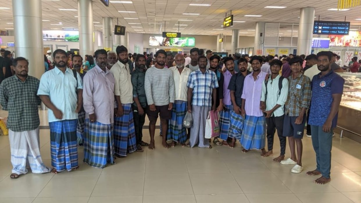 Indian High Commission: 19 Indian fishermen detained by Sri Lanka Navy return home