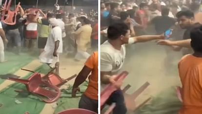 Fight between wrestlers and their supporters during dangal event in Vrindavan