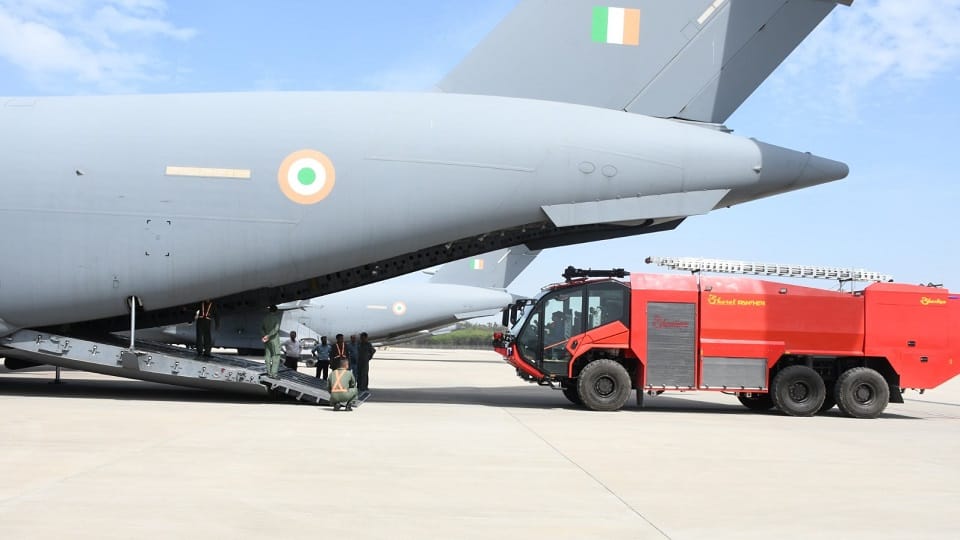 Self-reliance: Air Force gets first indigenous fire engine