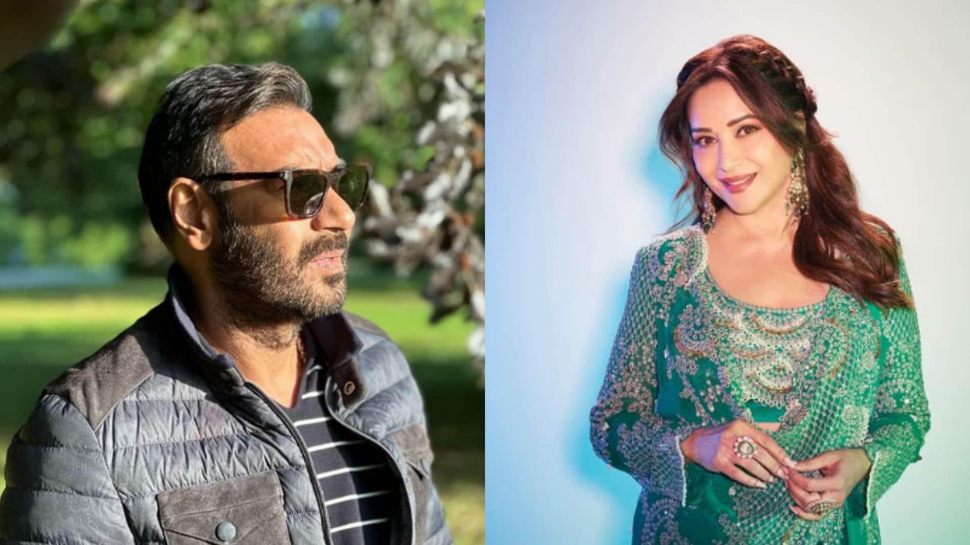 Throwback Thursday when maidaan actor ajay devgn burnt himself with cigarette during shooting madhuri dixit
