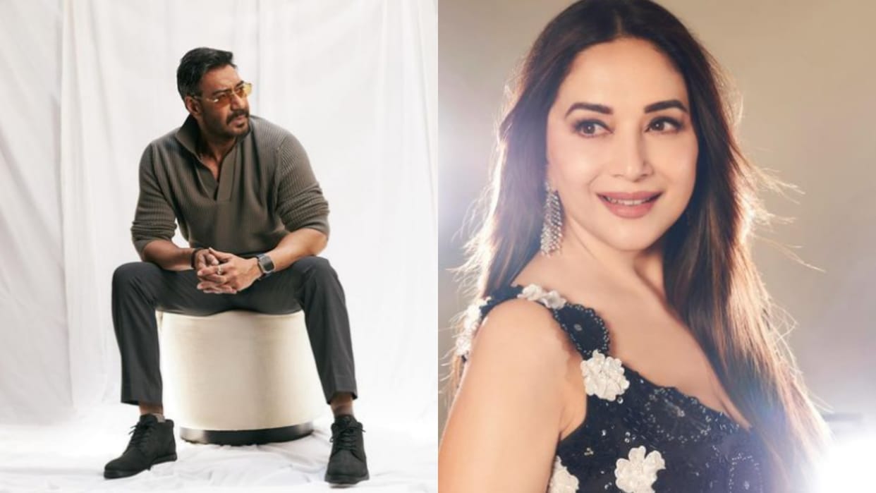Throwback Thursday when maidaan actor ajay devgn burnt himself with cigarette during shooting madhuri dixit
